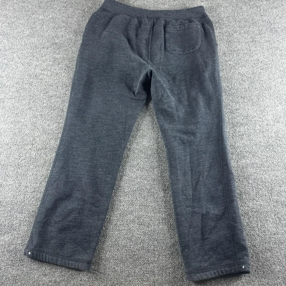 Polo Ralph Lauren Sweatpants Mens M Gray Fleece Elastic Waist Pockets Logo